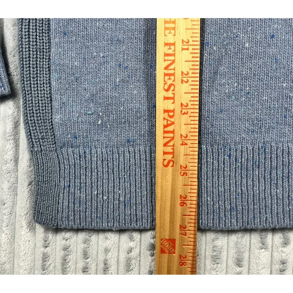 Club Monaco Wool Blend Sporty Donegal Crew Neck Pullover Sweater Mens L Two Tone